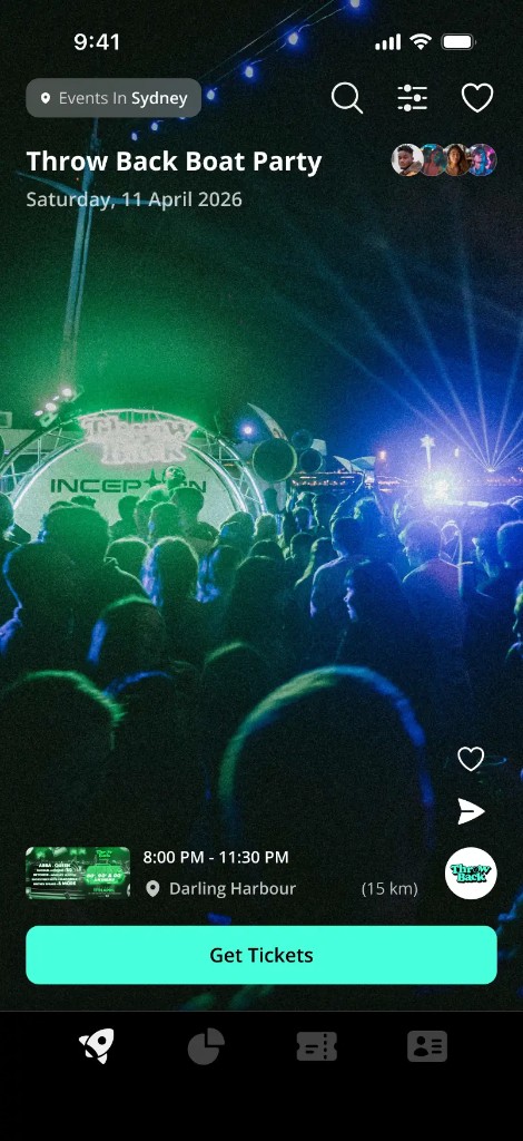 YourKind app — my tickets